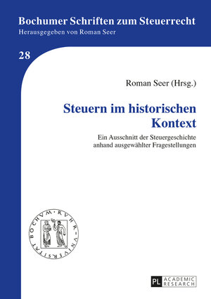 Buchcover Steuern im historischen Kontext  | EAN 9783631652299 | ISBN 3-631-65229-1 | ISBN 978-3-631-65229-9