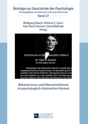 Buchcover Behaviorismus und Erkenntnistheorie im psychologisch-historischen Kontext  | EAN 9783631655955 | ISBN 3-631-65595-9 | ISBN 978-3-631-65595-5