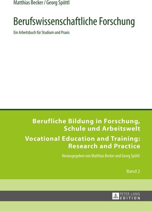 Buchcover Berufswissenschaftliche Forschung | Matthias Becker | EAN 9783631660881 | ISBN 3-631-66088-X | ISBN 978-3-631-66088-1