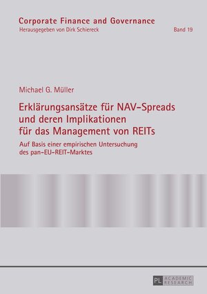 Buchcover Erklärungsansätze für NAV-Spreads und deren Implikationen für das Management von REITs | Michael Müller | EAN 9783631670156 | ISBN 3-631-67015-X | ISBN 978-3-631-67015-6