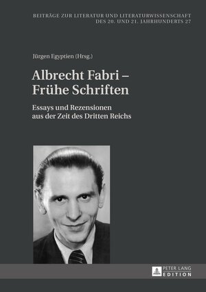 Buchcover Albrecht Fabri – Frühe Schriften  | EAN 9783631670798 | ISBN 3-631-67079-6 | ISBN 978-3-631-67079-8