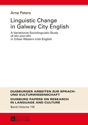 Buchcover Linguistic Change in Galway City English | Arne Peters | EAN 9783631671788 | ISBN 3-631-67178-4 | ISBN 978-3-631-67178-8