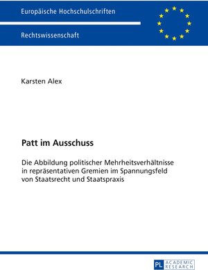 Buchcover Patt im Ausschuss | Karsten Alex | EAN 9783631714362 | ISBN 3-631-71436-X | ISBN 978-3-631-71436-2