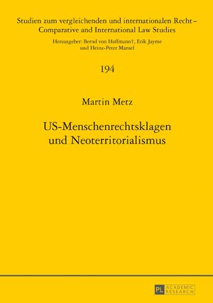 Buchcover US-Menschenrechtsklagen und Neoterritorialismus | Martin Metz | EAN 9783631722350 | ISBN 3-631-72235-4 | ISBN 978-3-631-72235-0
