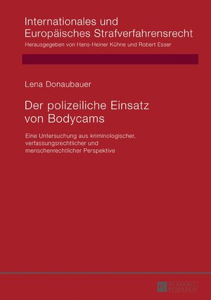 Buchcover Der polizeiliche Einsatz von Bodycams | Lena Donaubauer | EAN 9783631727539 | ISBN 3-631-72753-4 | ISBN 978-3-631-72753-9