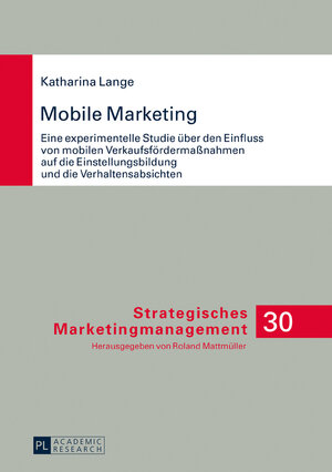 Buchcover Mobile Marketing | Katharina Lange | EAN 9783631730904 | ISBN 3-631-73090-X | ISBN 978-3-631-73090-4