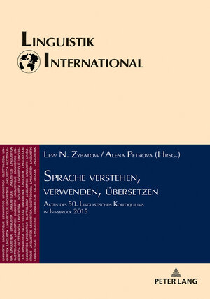 Buchcover Sprache verstehen, verwenden, übersetzen  | EAN 9783631764589 | ISBN 3-631-76458-8 | ISBN 978-3-631-76458-9