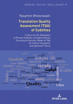 Buchcover Translation Quality Assessment (TQA) of Subtitles | Yasamin Khosravani | EAN 9783631770108 | ISBN 3-631-77010-3 | ISBN 978-3-631-77010-8