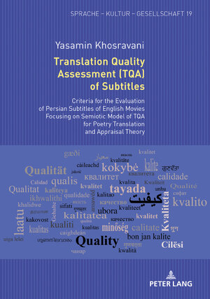 Buchcover Translation Quality Assessment (TQA) of Subtitles | Yasamin Khosravani | EAN 9783631771075 | ISBN 3-631-77107-X | ISBN 978-3-631-77107-5