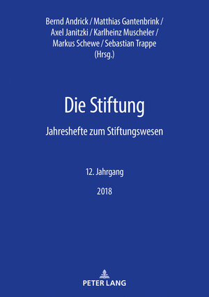 Buchcover Die Stiftung  | EAN 9783631777381 | ISBN 3-631-77738-8 | ISBN 978-3-631-77738-1