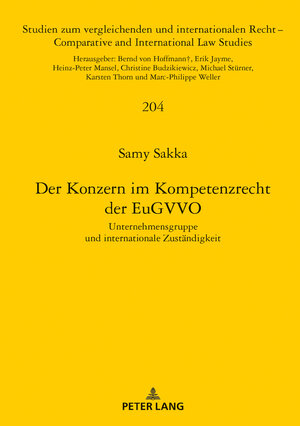 Buchcover Der Konzern im Kompetenzrecht der EuGVVO | Samy Sakka | EAN 9783631789049 | ISBN 3-631-78904-1 | ISBN 978-3-631-78904-9