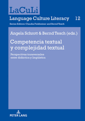 Buchcover Competencia textual y complejidad textual  | EAN 9783631794838 | ISBN 3-631-79483-5 | ISBN 978-3-631-79483-8