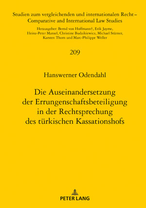 Buchcover Die Auseinandersetzung der Errungenschaftsbeteiligung in der Rechtsprechung des türkischen Kassationshofs | Hanswerner Odendahl | EAN 9783631825679 | ISBN 3-631-82567-6 | ISBN 978-3-631-82567-9