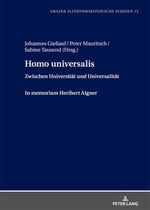 Buchcover Homo universalis  | EAN 9783631837467 | ISBN 3-631-83746-1 | ISBN 978-3-631-83746-7