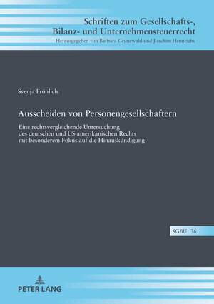 Buchcover Ausscheiden von Personengesellschaftern | Svenja Fröhlich | EAN 9783631840375 | ISBN 3-631-84037-3 | ISBN 978-3-631-84037-5