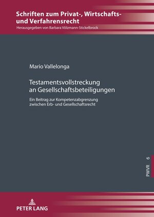 Buchcover Testamentsvollstreckung an Gesellschaftsbeteiligungen | Mario Vallelonga | EAN 9783631891445 | ISBN 3-631-89144-X | ISBN 978-3-631-89144-5