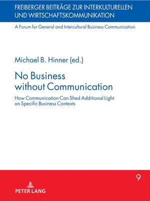 Buchcover No Business without Communication  | EAN 9783631897669 | ISBN 3-631-89766-9 | ISBN 978-3-631-89766-9