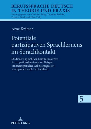 Buchcover Potentiale partizipativen Sprachlernens im Sprachkontakt | Arne Krämer | EAN 9783631898758 | ISBN 3-631-89875-4 | ISBN 978-3-631-89875-8