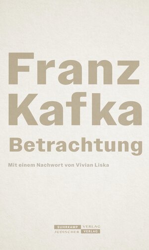 Buchcover Betrachtung | Franz Kafka | EAN 9783633543328 | ISBN 3-633-54332-5 | ISBN 978-3-633-54332-8
