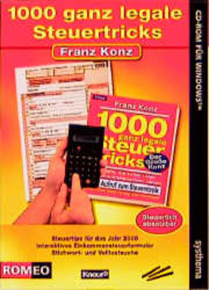 Buchcover 1000 ganz legale Steuertricks | Franz Konz | EAN 9783634510473 | ISBN 3-634-51047-1 | ISBN 978-3-634-51047-3