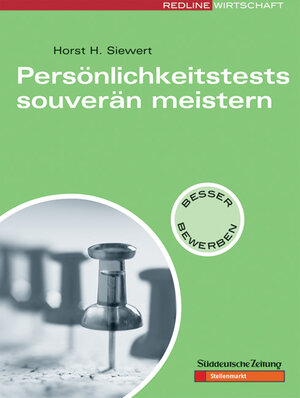 Buchcover Persönlichkeitstests souverän meistern | Horst H Siewert | EAN 9783636012579 | ISBN 3-636-01257-6 | ISBN 978-3-636-01257-9