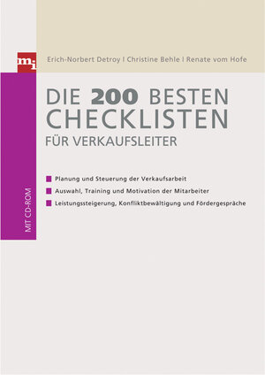 Buchcover Die 200 besten Checklisten für Verkaufsleiter | Christine Behle | EAN 9783636030832 | ISBN 3-636-03083-3 | ISBN 978-3-636-03083-2