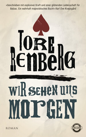 Buchcover Wir sehen uns morgen | Tore Renberg | EAN 9783641189495 | ISBN 3-641-18949-7 | ISBN 978-3-641-18949-5