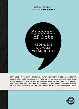Buchcover Speeches of Note  | EAN 9783641223496 | ISBN 3-641-22349-0 | ISBN 978-3-641-22349-6