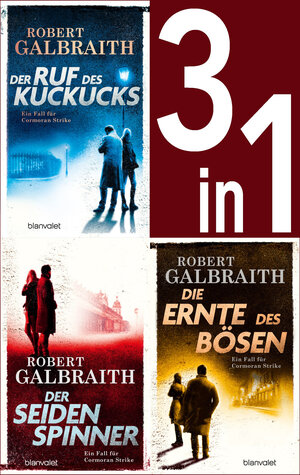 Buchcover Die Cormoran-Strike-Reihe Band 1-3: - Der Ruf des Kuckucks / Der Seidenspinner / Die Ernte des Bösen (3in1-Bundle) | Robert Galbraith | EAN 9783641313494 | ISBN 3-641-31349-X | ISBN 978-3-641-31349-4