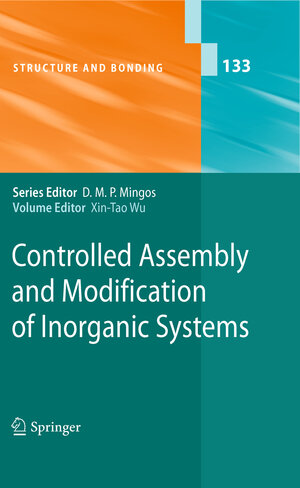 Buchcover Controlled Assembly and Modification of Inorganic Systems  | EAN 9783642015625 | ISBN 3-642-01562-X | ISBN 978-3-642-01562-5