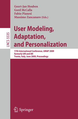 Buchcover User Modeling, Adaptation, and Personalization | EAN 9783642022470 | ISBN 3-642-02247-2 | ISBN 978-3-642-02247-0