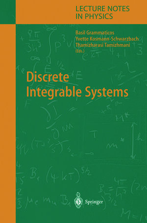 Buchcover Discrete Integrable Systems  | EAN 9783642059780 | ISBN 3-642-05978-3 | ISBN 978-3-642-05978-0