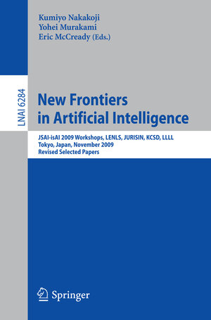 Buchcover New Frontiers in Artificial Intelligence | Elin McCready | EAN 9783642148873 | ISBN 3-642-14887-5 | ISBN 978-3-642-14887-3