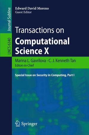 Buchcover Transactions on Computational Science X  | EAN 9783642174995 | ISBN 3-642-17499-X | ISBN 978-3-642-17499-5