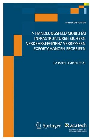Buchcover Handlungsfeld Mobilität | Karsten Lemmer | EAN 9783642184253 | ISBN 3-642-18425-1 | ISBN 978-3-642-18425-3