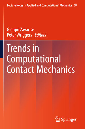 Buchcover Trends in Computational Contact Mechanics | EAN 9783642221675 | ISBN 3-642-22167-X | ISBN 978-3-642-22167-5