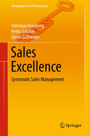 Buchcover Sales Excellence | Christian Homburg | EAN 9783642291685 | ISBN 3-642-29168-6 | ISBN 978-3-642-29168-5