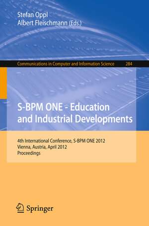 Buchcover S-BPM ONE - Education and Industrial Developments  | EAN 9783642292941 | ISBN 3-642-29294-1 | ISBN 978-3-642-29294-1