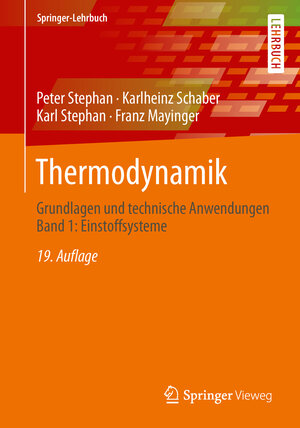 Buchcover Thermodynamik | Peter Stephan | EAN 9783642300974 | ISBN 3-642-30097-9 | ISBN 978-3-642-30097-4