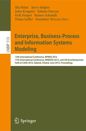 Buchcover Enterprise, Business-Process and Information Systems Modeling | EAN 9783642310720 | ISBN 3-642-31072-9 | ISBN 978-3-642-31072-0