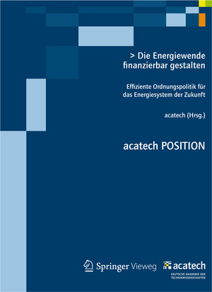 Buchcover Die Energiewende finanzierbar gestalten  | EAN 9783642330544 | ISBN 3-642-33054-1 | ISBN 978-3-642-33054-4