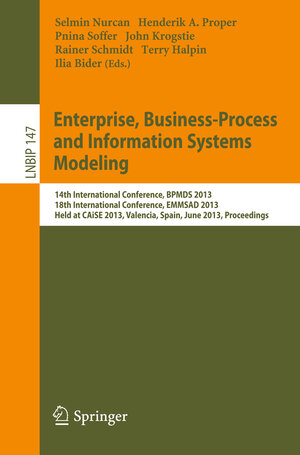 Buchcover Enterprise, Business-Process and Information Systems Modeling  | EAN 9783642384844 | ISBN 3-642-38484-6 | ISBN 978-3-642-38484-4