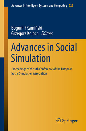 Buchcover Advances in Social Simulation  | EAN 9783642398285 | ISBN 3-642-39828-6 | ISBN 978-3-642-39828-5