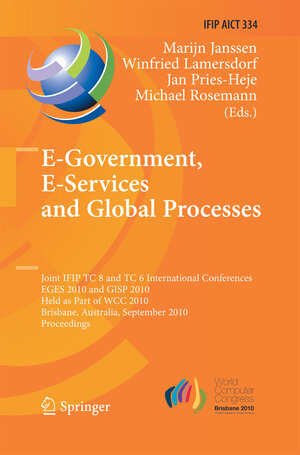 Buchcover E-Government, E-Services and Global Processes  | EAN 9783642422911 | ISBN 3-642-42291-8 | ISBN 978-3-642-42291-1