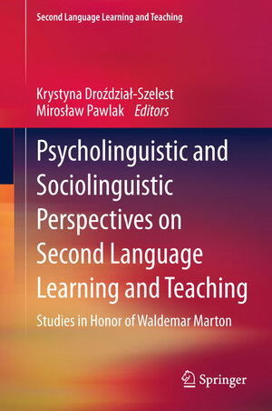 Buchcover Psycholinguistic and Sociolinguistic Perspectives on Second Language Learning and Teaching | EAN 9783642431791 | ISBN 3-642-43179-8 | ISBN 978-3-642-43179-1