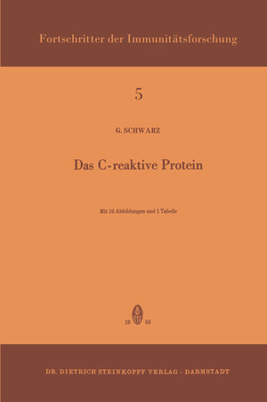 Buchcover Das C-Reaktive Protein | Gerhard Schwarz | EAN 9783642457975 | ISBN 3-642-45797-5 | ISBN 978-3-642-45797-5