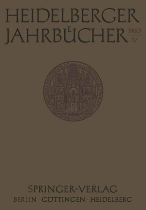 Buchcover Heidelberger Jahrbücher | Kenneth A. Loparo | EAN 9783642459504 | ISBN 3-642-45950-1 | ISBN 978-3-642-45950-4