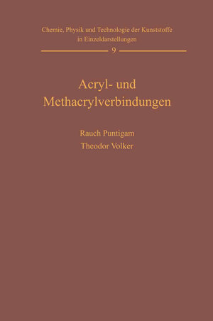 Buchcover Acryl- und Methacrylverbindungen | Harald Rauch-Puntigam | EAN 9783642460586 | ISBN 3-642-46058-5 | ISBN 978-3-642-46058-6