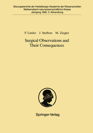 Buchcover Surgical Observations and Their Consequences | Fritz Linder | EAN 9783642467011 | ISBN 3-642-46701-6 | ISBN 978-3-642-46701-1