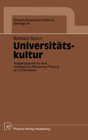 Buchcover Universitätskultur | Barbara Sporn | EAN 9783642469251 | ISBN 3-642-46925-6 | ISBN 978-3-642-46925-1